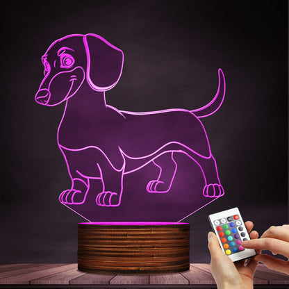 Smiley Dachshund LED Lamp