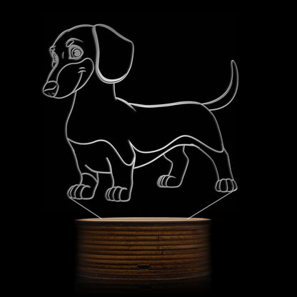 Smiley Dachshund LED Lamp