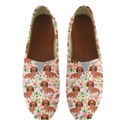 dachshund canvas loafers shoes