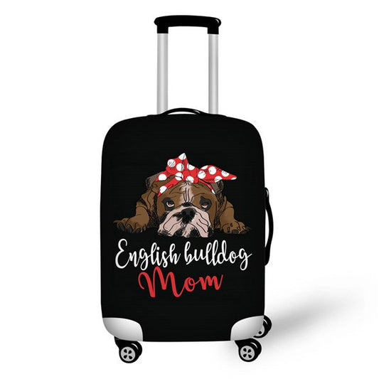 English Bulldog Mom Luggage Cover