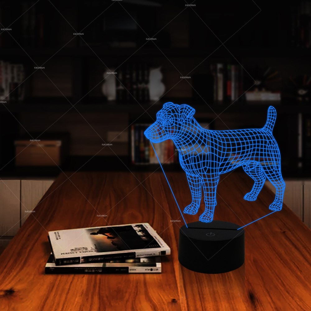 Jack Russell Color Changing Lamp