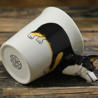 3D Tricolor Corgi Mug