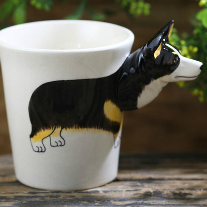 3D Tricolor Corgi Mug