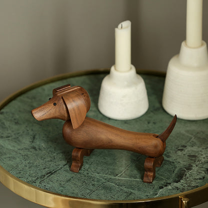 Dachshund Wooden Sculpture